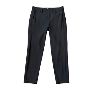 Vince Black Side Strapping‎ Wool Blend Stretch Flat Front Dress Pants Size 2